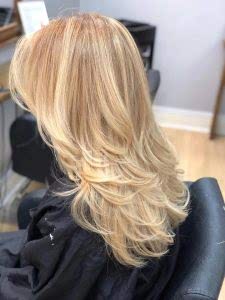 blonde hair colour at melanie richards hair salon peterborough