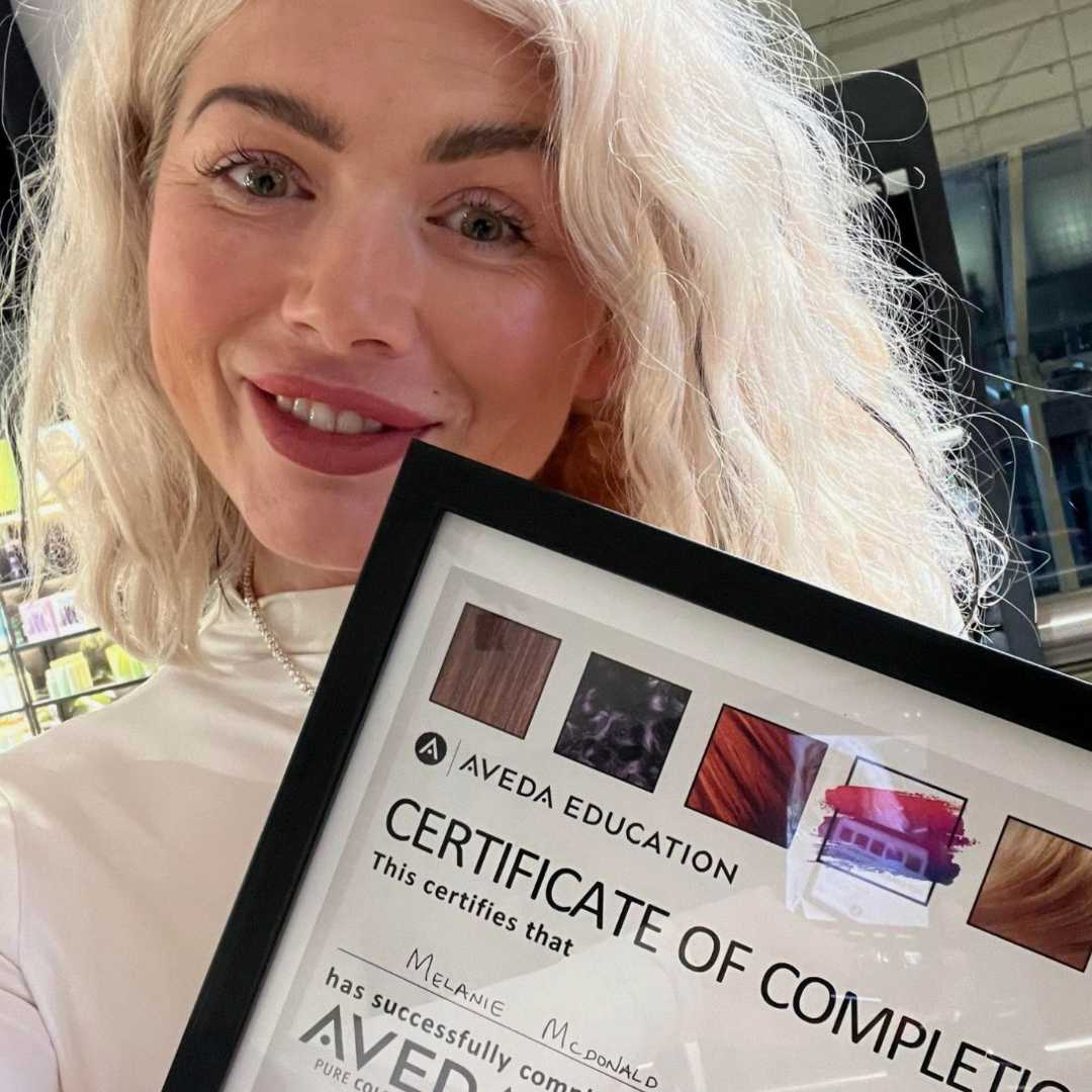 Aveda Colour Master at Melanie Richard's hair and beauty salon in Peterborough